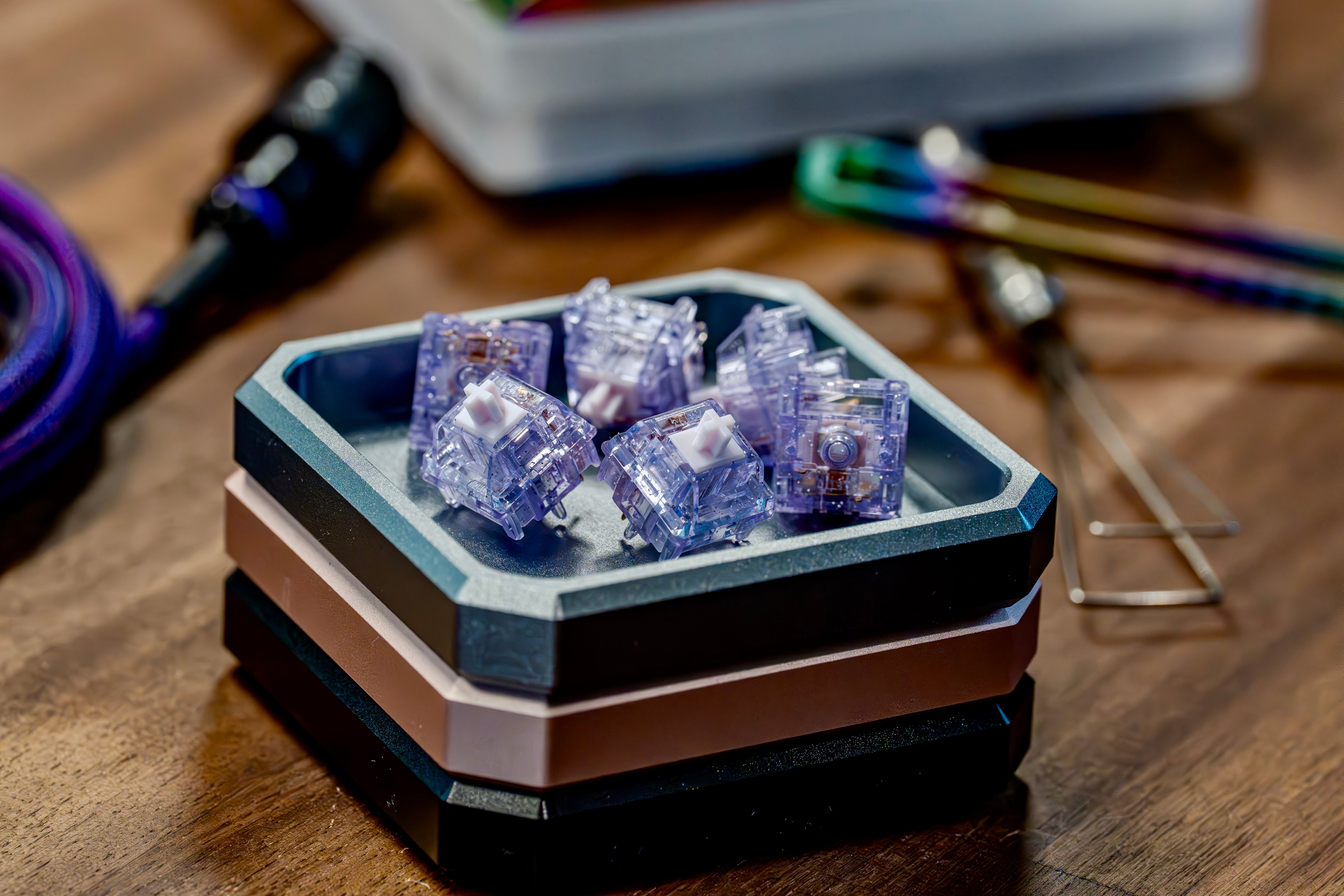 HMX Su Color R2 Purple Linear Switch Factory Lubed Edition